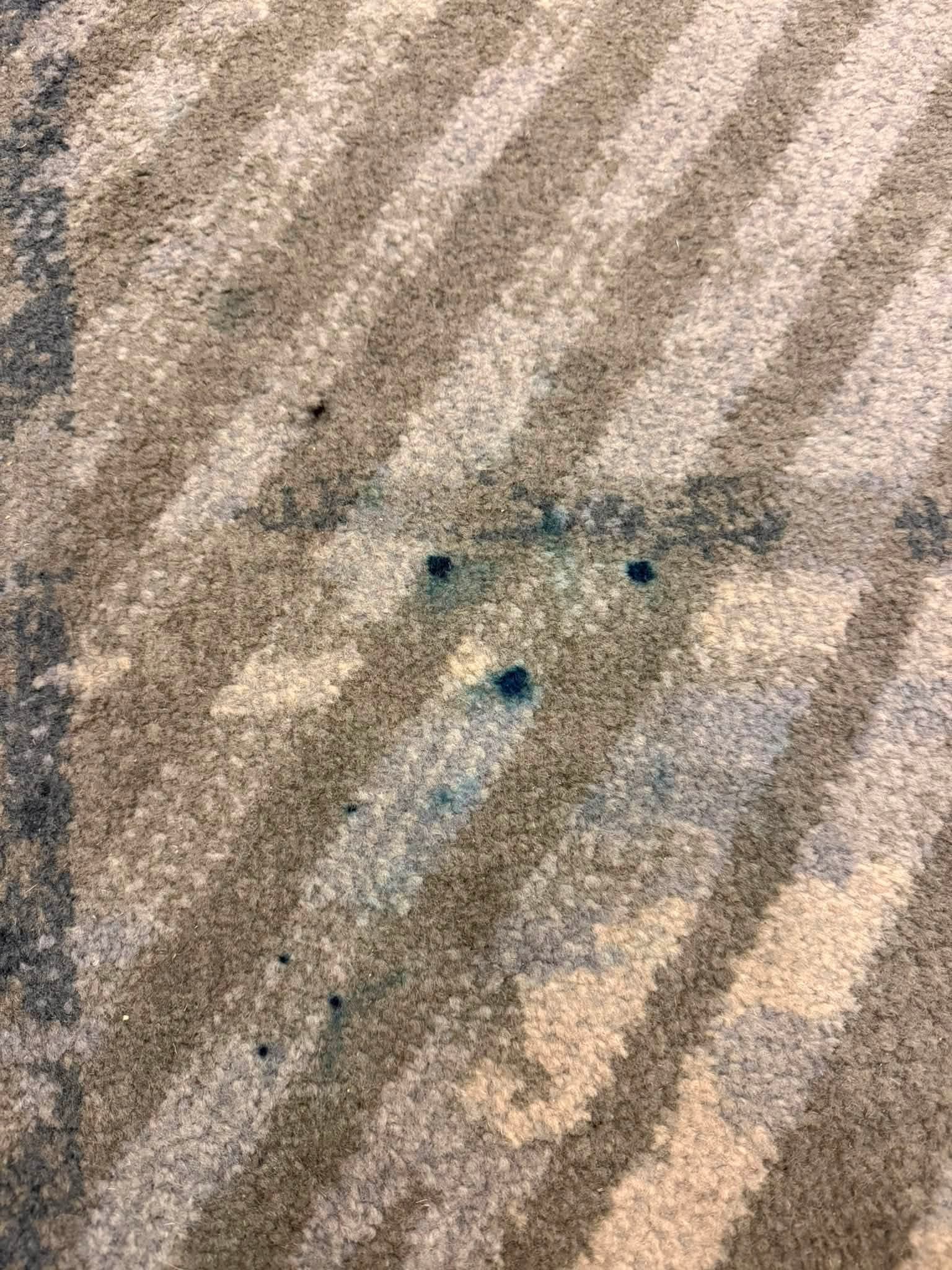 Ink stains, Falls Church Marriott, before